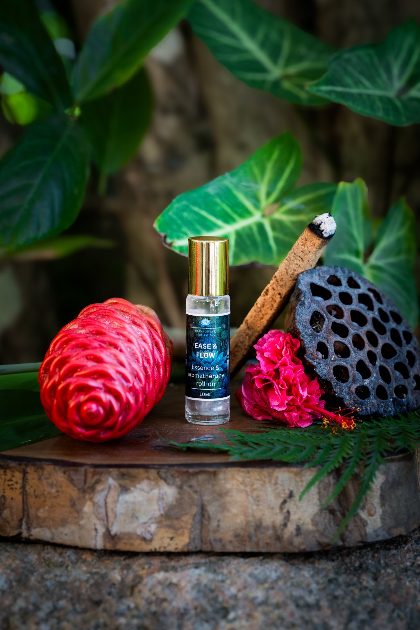 "EASE & FLOW" aromatherapy and flower essence roller