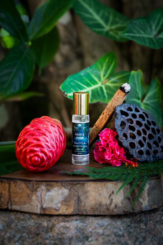 "EASE & FLOW" aromatherapy and flower essence roller