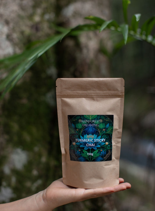"TURMERIC HONEY CACAO CHAI"