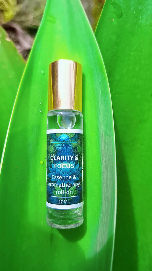 "ROLLER OIL" aromatherapy and flower essence for clarity and focus